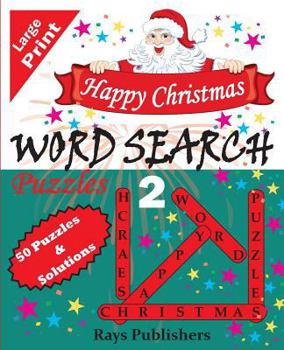 Paperback Happy Christmas Word Search Puzzles [Large Print] Book