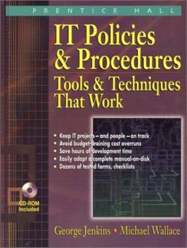 Hardcover It Policies & Procedures: Tools & Techniques That Work [With CDROM] Book