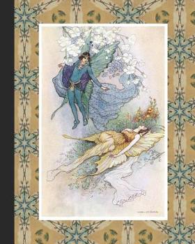 Vintage illustration journal: Unique designed dot grid journal for the vintage illustration lover - Shakespeare, A midsummer nights dream - Warwick Goble - The Quarrel Between Oberon & Titania