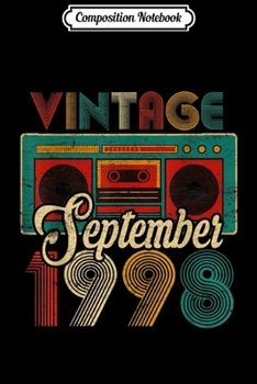 Composition Notebook: September 2001 Vintage Funny 18th Birthday Gift  Journal/Notebook Blank Lined Ruled 6x9 100 Pages