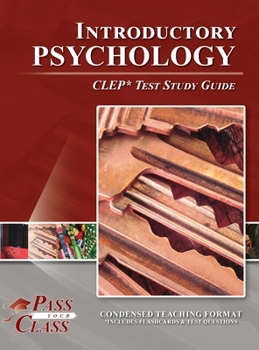 Hardcover Introductory Psychology CLEP Test Study Guide Book