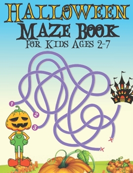 Paperback Halloween Maze Book For Kids Ages 2-7 Book