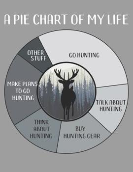 Paperback A Pie Chart of My Life: Funny Hunting Lovers Doodle Journal Notebook 8.5x11 with 110 Pages, Blank & Lined for Doodles, Drawing, Writing, Plann Book