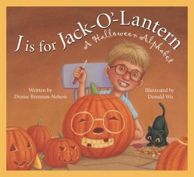 Hardcover J Is for Jack-O'-Lantern: A Halloween Alphabet Book