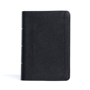 Imitation Leather CSB Large Print Compact Reference Bible, Black Leathertouch Book
