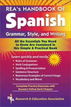 Paperback Rea's Handbook of Spanish Grammar, Style and Writing [Spanish] Book