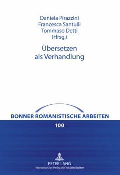 Hardcover Uebersetzen ALS Verhandlung [German] Book