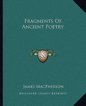 Paperback Fragments of Ancient Poetry Book