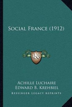 Paperback Social France (1912) Book