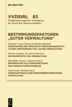 Hardcover Bestimmungsfaktoren Guter Verwaltung [German] Book