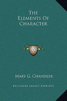 Hardcover The Elements Of Character Book