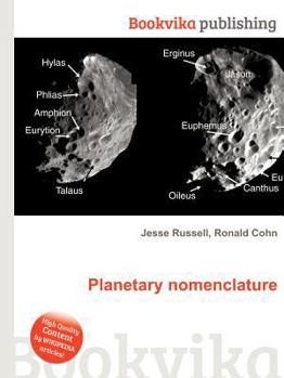 Paperback Planetary Nomenclature Book