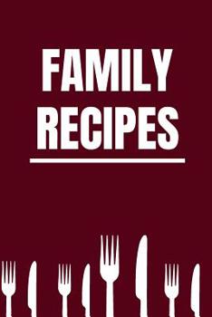 Paperback Family Recipes Book