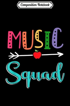 Composition Notebook: Music Squad Teacher Back To School Journal/Notebook Blank Lined Ruled 6x9 100 Pages