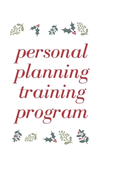Paperback personal planning training program: training in planning Book