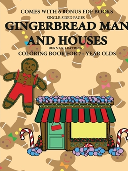 Paperback Coloring Book for 7+ Year Olds (Gingerbread Man and Houses) Book