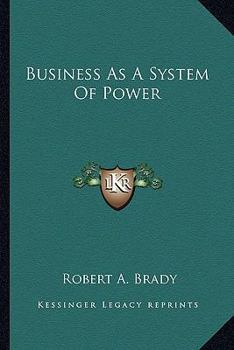 Paperback Business as a System of Power Book