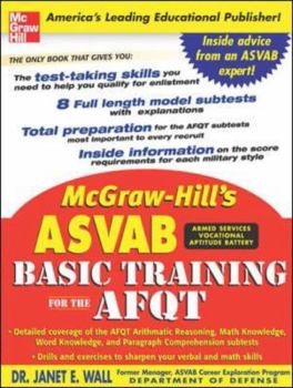 Paperback McGraw-Hill's ASVAB Basic Training for the AFQT Book