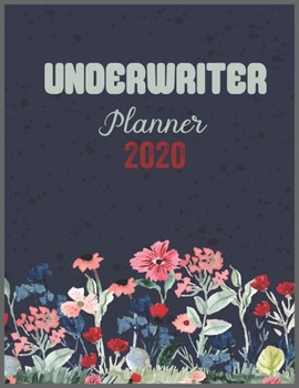 Paperback UNDERWRITER Planner 2020: Daily Weekly Planner with Monthly quick-view/over view with 2020 calendar Book