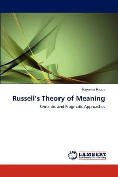 Paperback Russell's Theory of Meaning Book