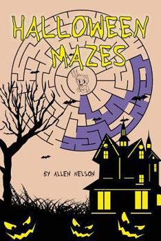 Paperback Halloween Mazes Book