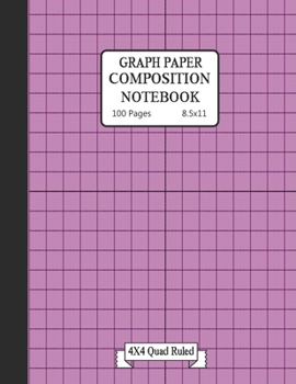 Graph paper composition notebook: Grid Paper Composition Notebook with beautiful colored cover pages-(KIDS,GIRLS,BOYS,STUDENT)- Quad Ruled(4x4) 100 Sheets (Large, 8.5 x 11)