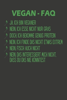 Vegan FAQ: Wochenplaner - ohne festes Datum für ein ganzes Jahr (German Edition)