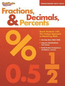 Paperback Strengthening Math Skills Reproducible Fractions, Decimals, & Percents Book