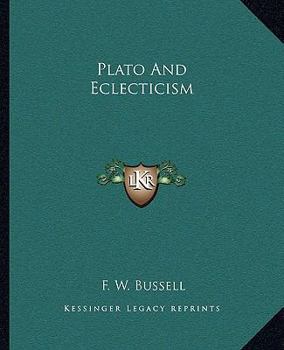 Paperback Plato And Eclecticism Book