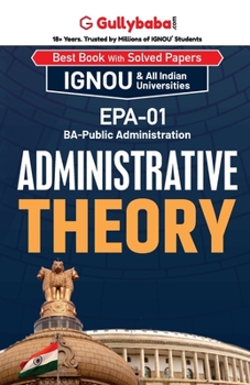 Paperback EPA-01 Administrative Theory Book