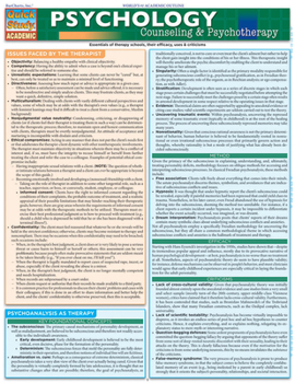 Psychology - Counseling and Psychotherapy