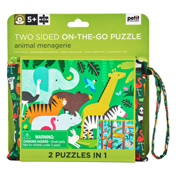 Animal Menagerie Two-Sided On-The-Go Puzzle