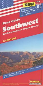 Map USA Southwest Road Guide Book