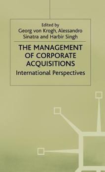 Hardcover Management of Corporate Acquisitions Book