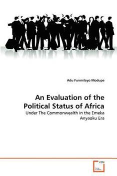 Paperback An Evaluation of the Political Status of Africa Book
