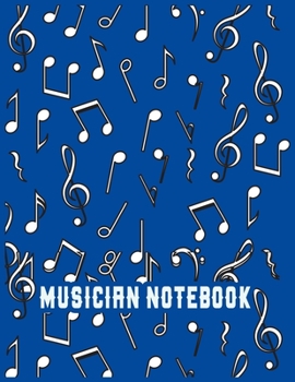 Paperback Musician Notebook: Wide Staff Manuscript Paper Notebook for Kids Blank Sheet Music Composition and Notation Notebook for Piano/guitar/vio Book