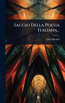 Hardcover Saggio Della Poesia Italiana... [Italian] Book