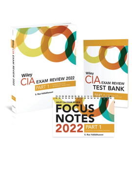 Paperback Wiley CIA 2022 Part 1: Exam Review + Test Bank + Focus Notes, Essentials of Internal Auditing Set Book