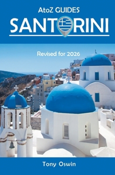 Paperback A to Z guide to Santorini 2026 Book