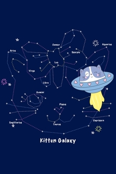 Paperback Super Cute Kawaii Galactic Kitten Cat Space Notebook: A notepad perfect for creative writing, note taking, doodling, and more! Book