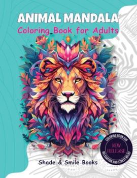Paperback Animal Mandala Coloring Book for Adults Book