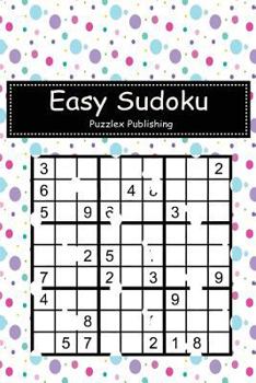 Paperback Easy Sudoku: Sudoku Puzzle Game For Beginers With colorful dot pattern cover Book