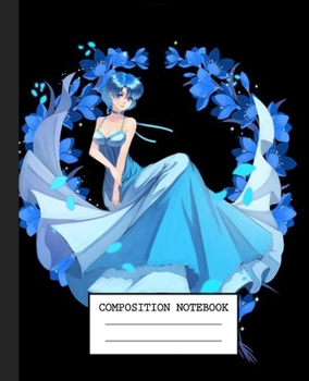 Notebook: Anime Japan Sailor Moon Soft Glossy Cover Graph Paper Pages Book 7.5 x 9.25 Inches 110 Pages