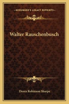 Paperback Walter Rauschenbusch Book