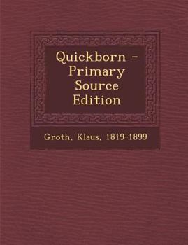 Paperback Quickborn - Primary Source Edition [German] Book
