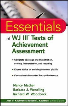 Paperback Essentials of WJ III Tests of Achievement Assessment Book
