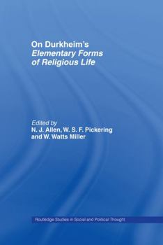 Hardcover On Durkheim's Elementary Forms of Religious Life Book