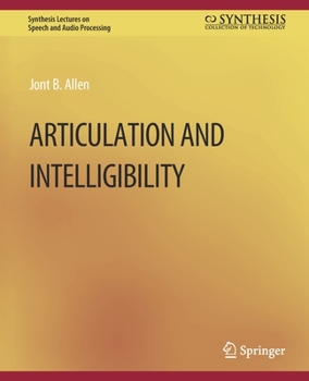 Paperback Articulation and Intelligibility Book