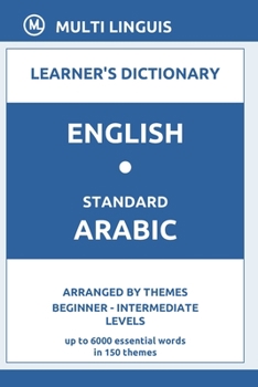Paperback English-Standard Arabic Learner's Dictionary (Arranged by Themes, Beginner - Intermediate Levels) Book