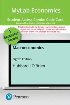 Printed Access Code Mylab Economics with Pearson Etext -- Combo Access Card -- For Macroeconomics Book